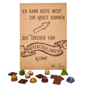 Adventskalender von Maasz Schokolade mit Pralinen & Mini-Tafeln in modernem Design