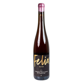 Cabernet Sauvignon Rosé der schmutzige vom Weingut Felix Mayer mit leicht trüber Farbe