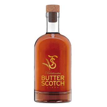 Butterscotch Whisky Likörflasche von Palatinatus - karamellfarben, stilvoll, handgemacht