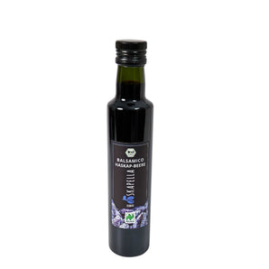 Flasche Haskap Balsam Essig in Bio-Qualität mit fruchtiger Note