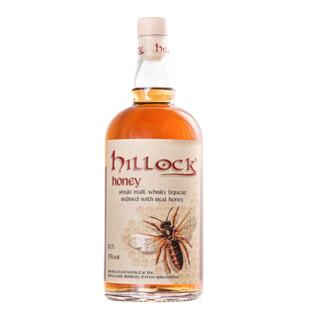 Flasche Hillock Honey Whisky-Honig-Likör von Brennerei Habbel