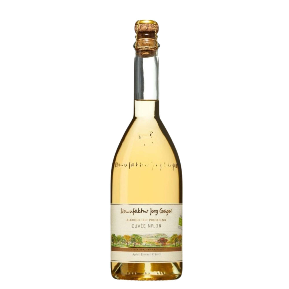 Flasche Cuvée Nr. 28 alkoholfreies Getränk von der Manufaktur Jörg Geiger