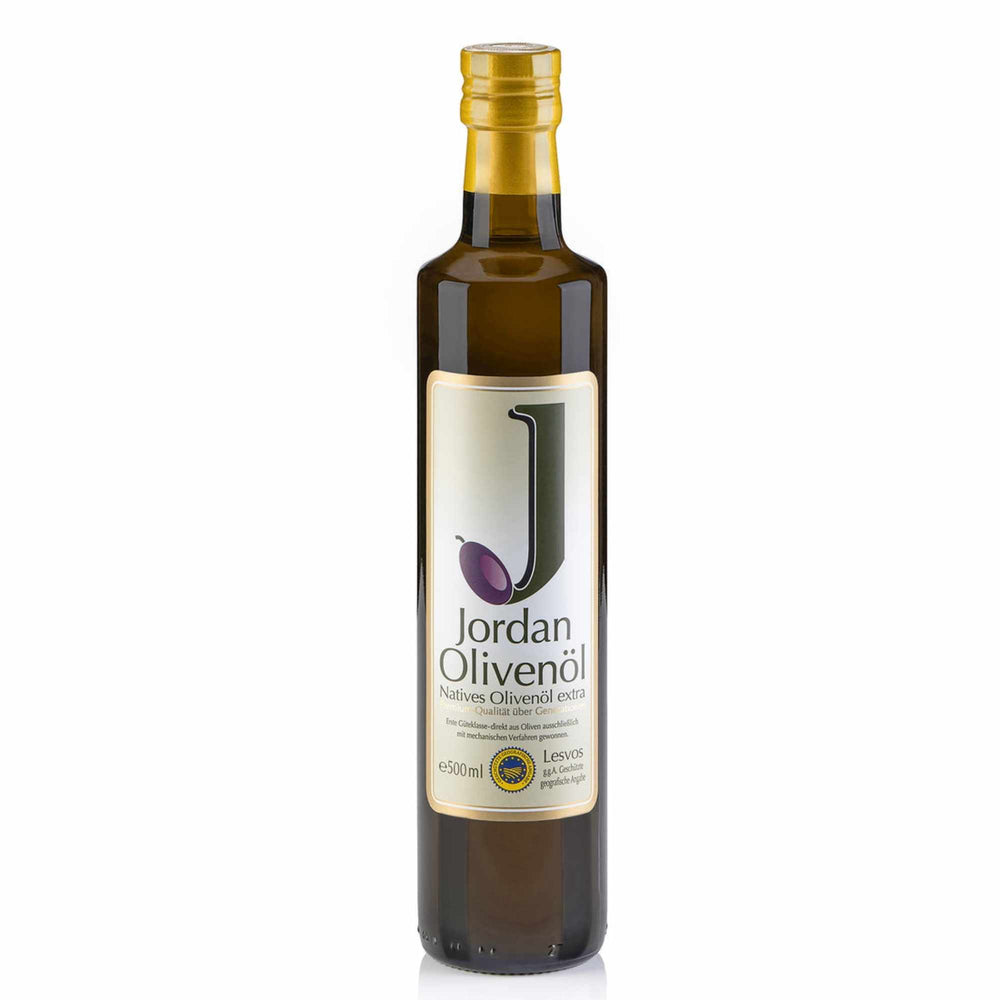 Jordan Olivenöl Flasche, natives Olivenöl extra von Lesbos