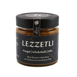 Maasz Lezzetli Aufstrich im Glas, cremig mit Haselnuss, Kakaonibs und Meersalz