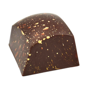 Maasz Schokolade Karamell-Meersalz-Praline mit Zartbitterhülle und cremiger Füllung