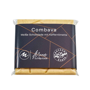 Combava 36 % Tafelschokolade von Maasz – weiße Schokolade mit Kaffernlimette
