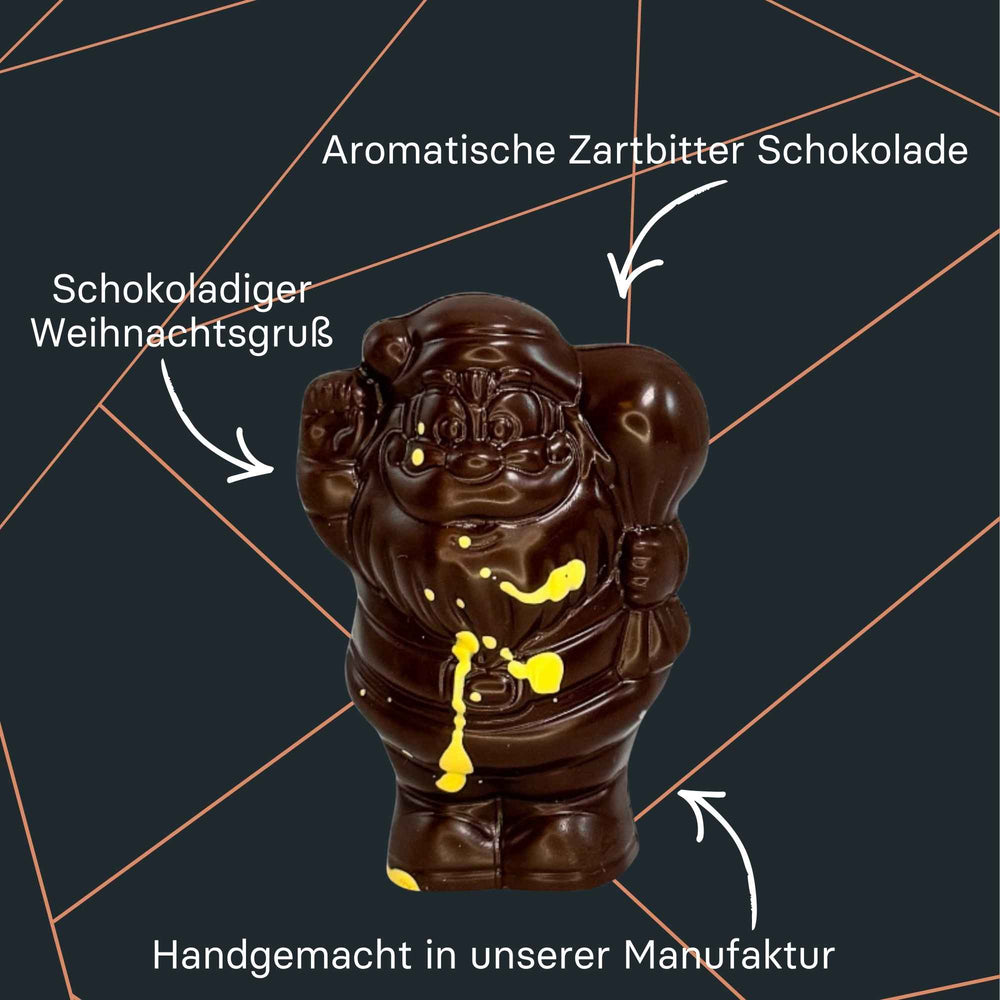 Zarter Klauszi Hohlfigur aus Zartbitter Schokolade von Maasz Schokolade