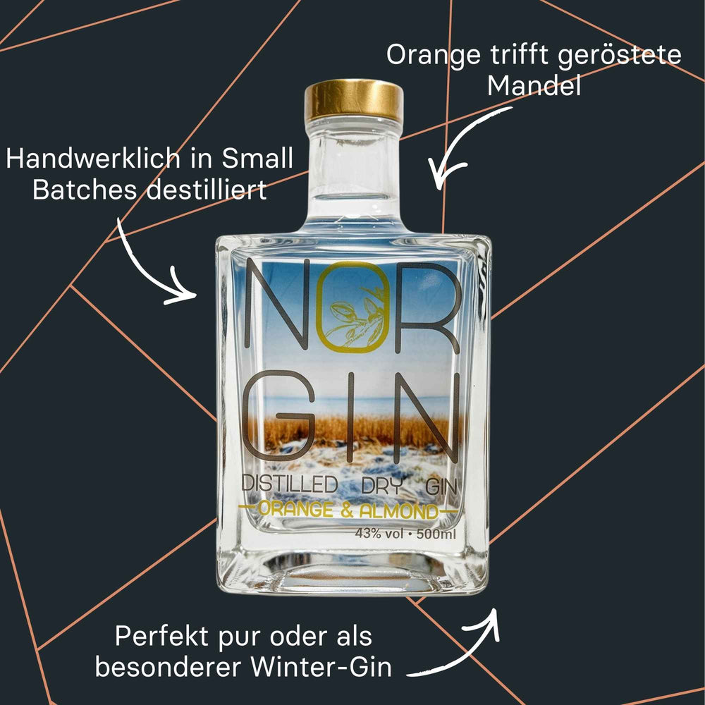 Flasche Norgin Almond & Orange Gin