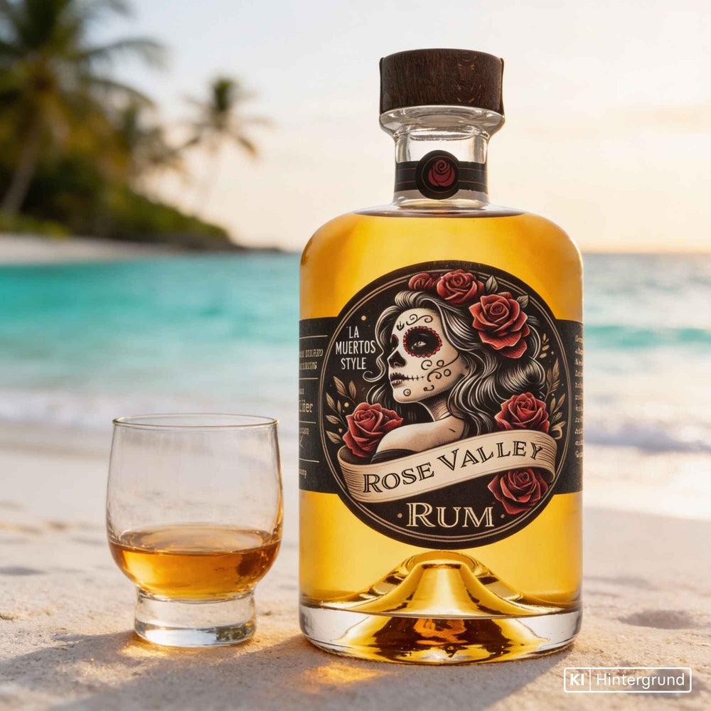 Flasche Rum la Muerta von Rose Valley