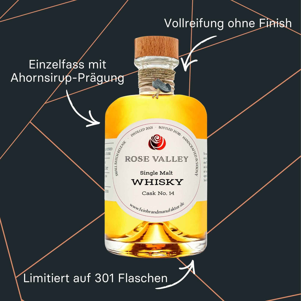 Flasche Single Malt Whisky Maple Syrup Cask No. 14