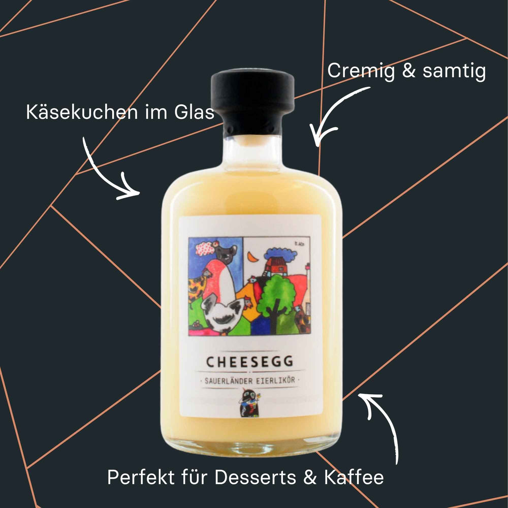 CheesEgg Eierlikör mit Cheesecake Aroma der Sauerländer Edelbrennerei