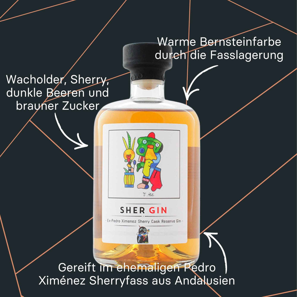 Sher Gin Sherry Cask Reserve Gin 0,5 l der Sauerländer Edelbrennerei