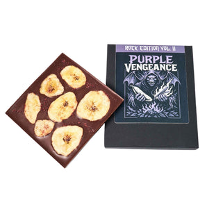 Tafel Schokolade „Purple Vengeance“ mit Banane und Purple Curry