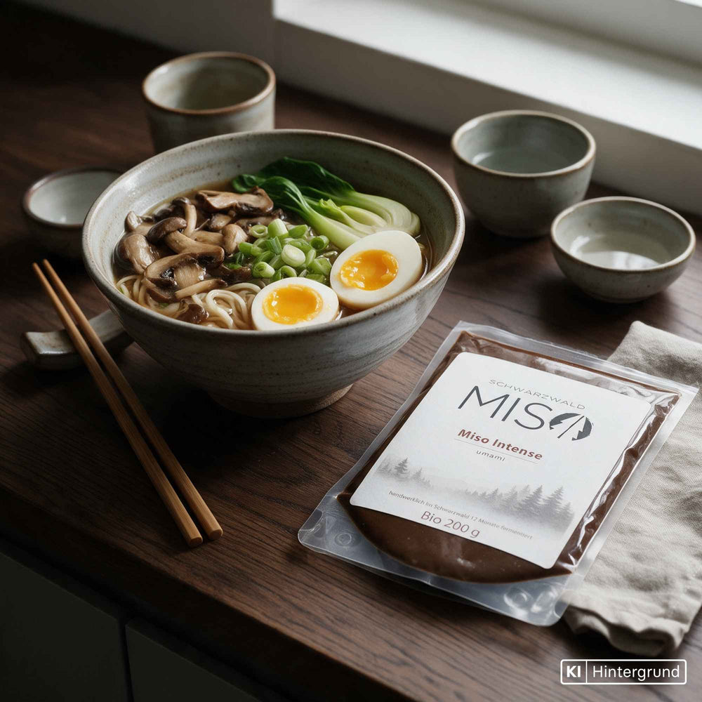 Miso Intense von Schwarzwald Miso, dunkelbraune Paste im Beutel