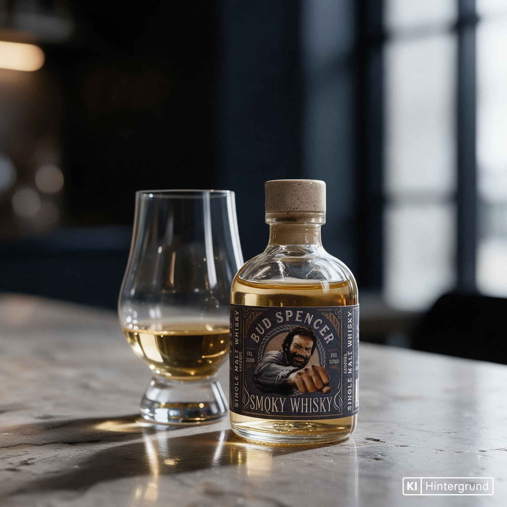 Flasche Bud Spencer The Legend Rauchig Single Malt Whisky von St. Kilian