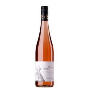 Spätburgunder Rosé vom Weingut Stolleis - Flasche mit lachsfarbenem Wein