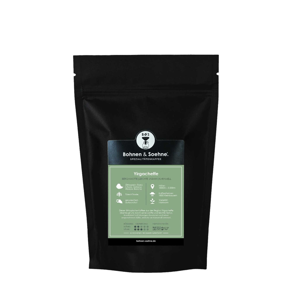 Yirgacheffe Single Origin Kaffeebohnen aus Äthiopien von Bohnen & Söhne