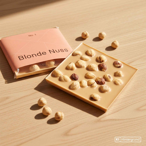 No.1 blonde Nuss - unsere neue Schokolade