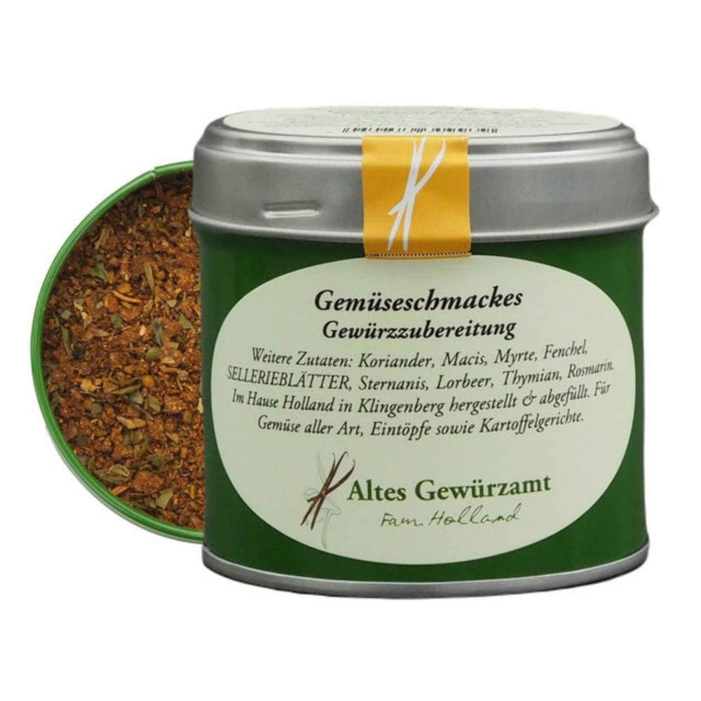 Gemüseschmackes Gewürzmischung vom Alten Gewürzamt in grüner Dose