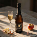 Flasche Meladoro Apfelschaumwein Brut von Brennlust aus dem Bodensee