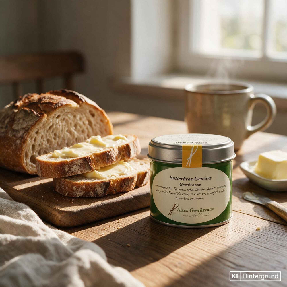 Butterbrot Gewürz vom Alten Gewürzamt - würzige Mischung mit Kümmel, Rauchsalz und Kräutern