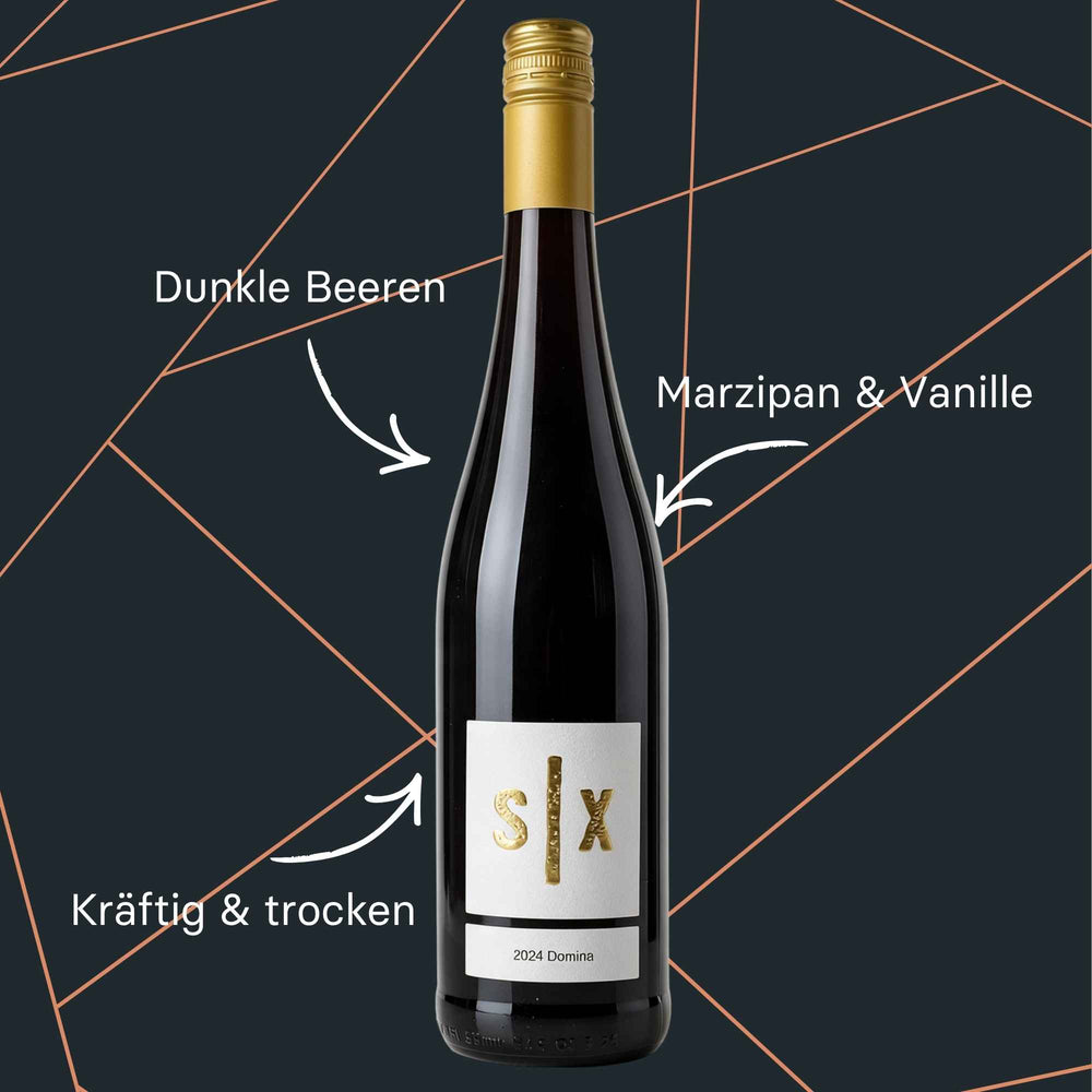 Flasche Domina 2024 Wirmsthaler Scheinberg QbA trocken vom Weingut Six aus Franken