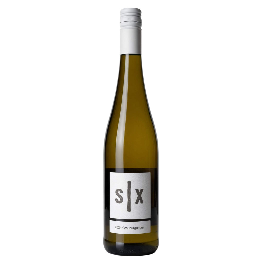 Flasche Grauburgunder Muschelkalk 2024 QbA trocken vom Weingut Six aus Franken