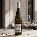 Flasche Grauburgunder Muschelkalk 2024 QbA trocken vom Weingut Six aus Franken
