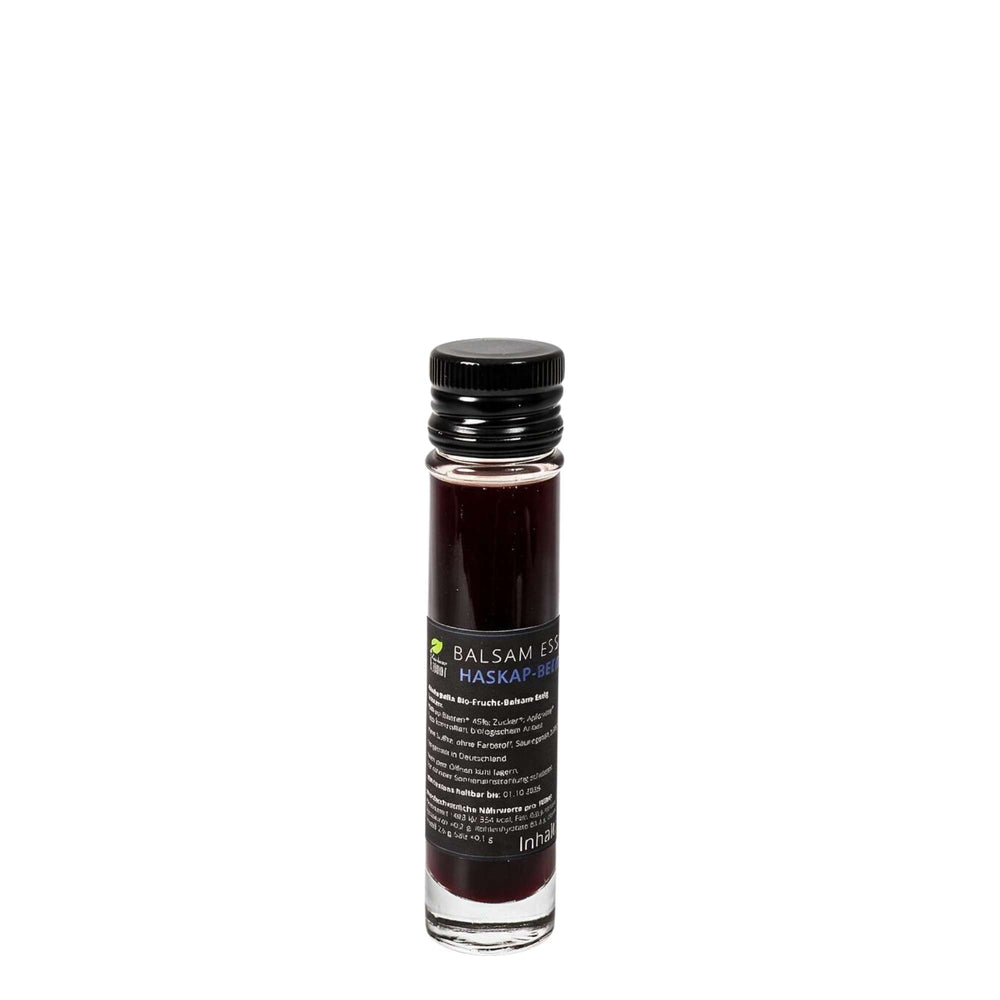 Flasche Haskap Balsam Essig in Bio-Qualität mit fruchtiger Note
