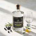 Brennlust Limestone London Dry Gin Green Edition - zitrusbetonter Gin in eleganter Flasche.

