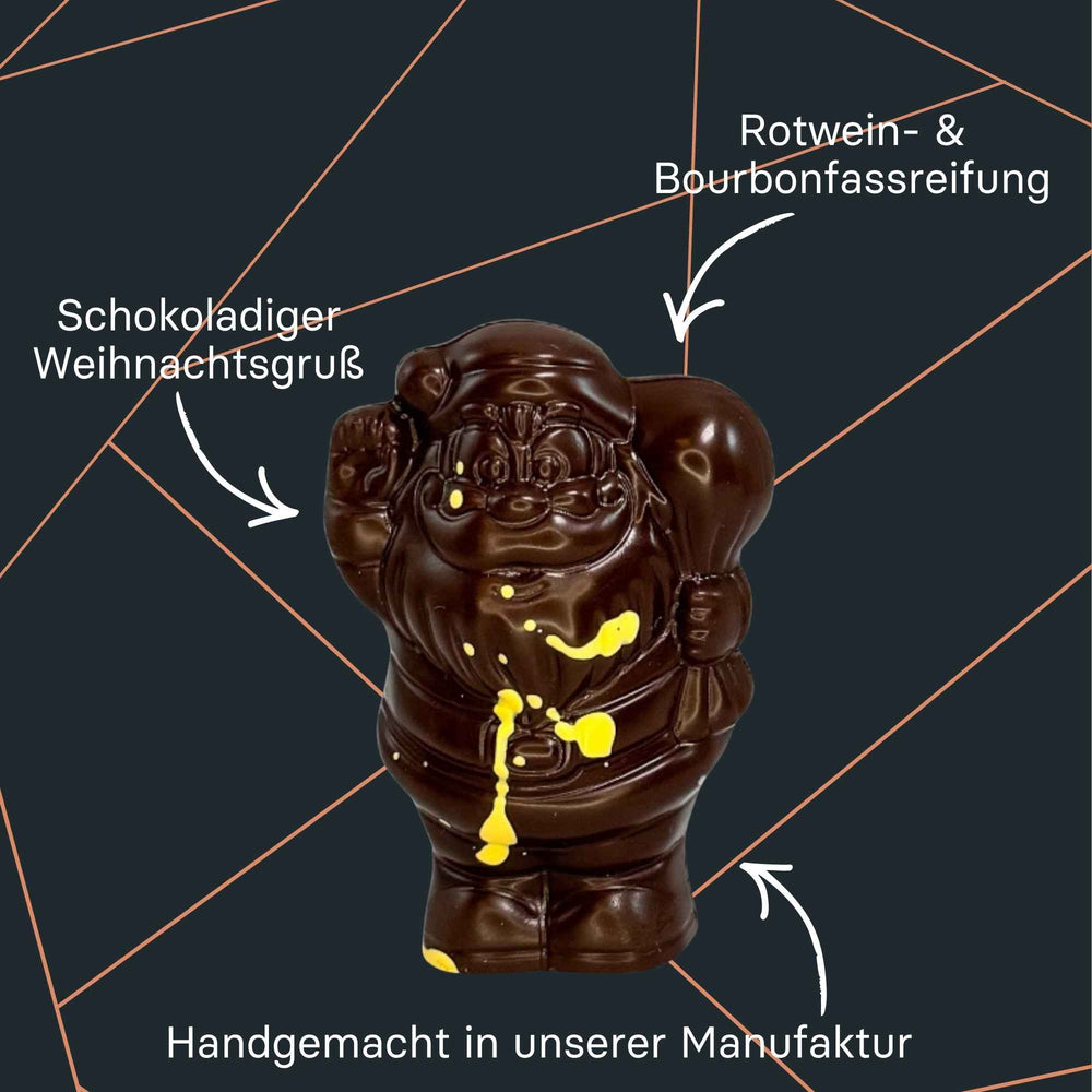 Zarter Klauszi Hohlfigur aus Zartbitter Schokolade von Maasz Schokolade
