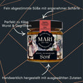 Süß-scharfer Senf von Mari Senf, karamellfarben im Glas