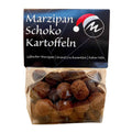 Marzipan-Schoko-Kartoffeln mit Kakaonibs, Kuvertüre und Kakao, handgerollt