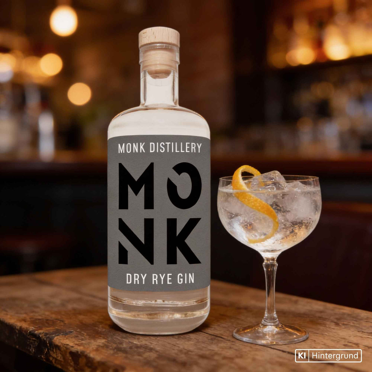 Große Flasche MONK Gin von Spirits Lab Bavaria 