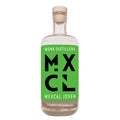 Große Flasche MXCL Mexcal Joven von Spirits Lab Bavaria vor weißem Hintergrund