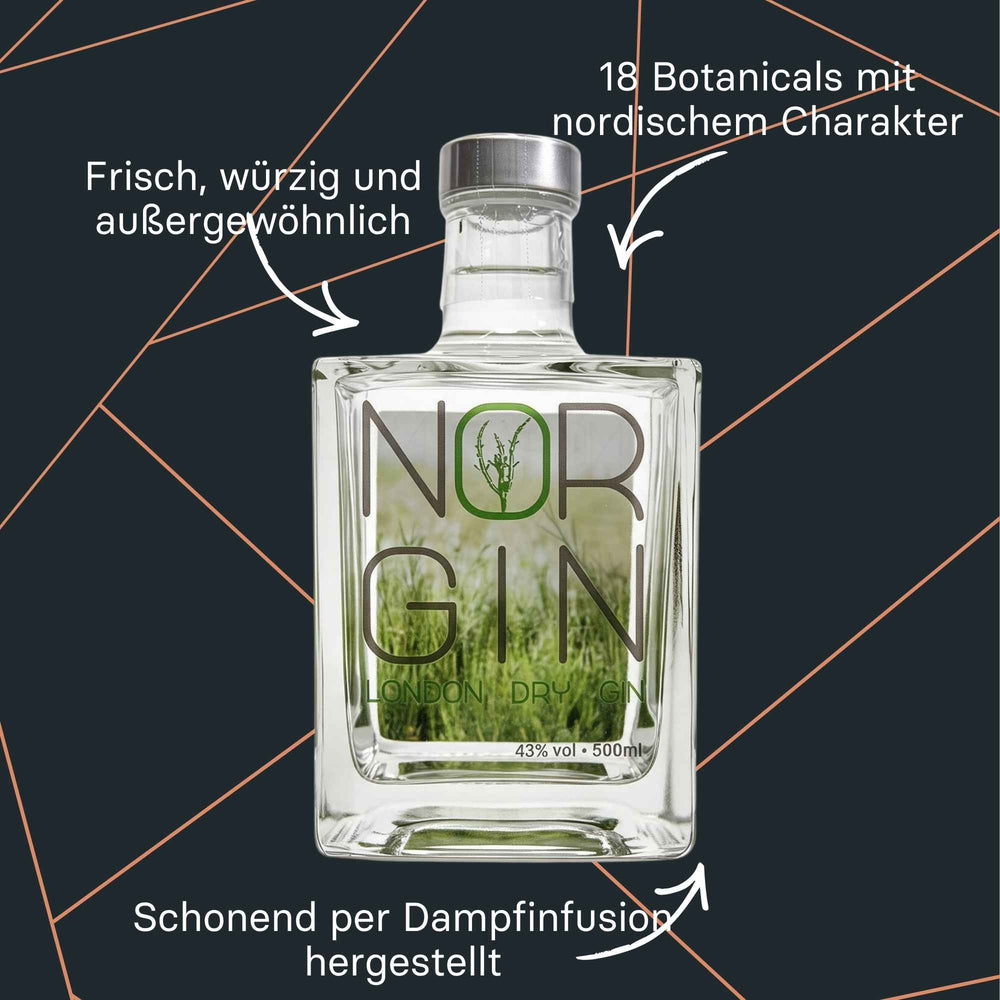 Flasche Norgin London Dry Gin