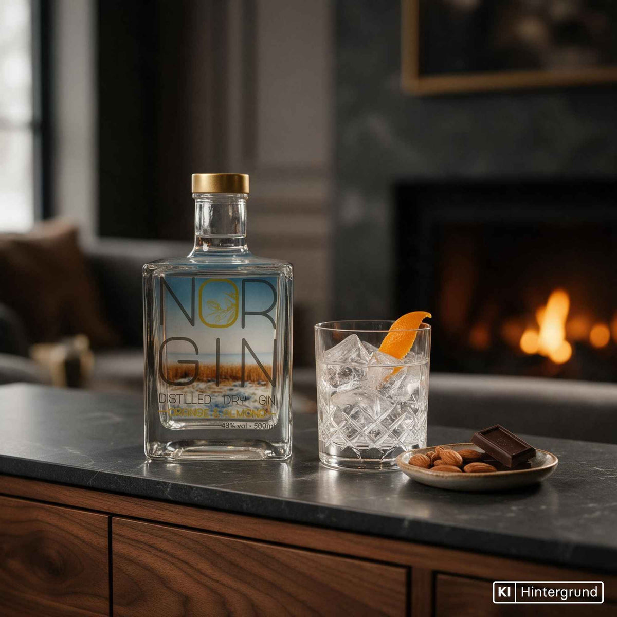 Flasche Norgin Almond & Orange Gin 