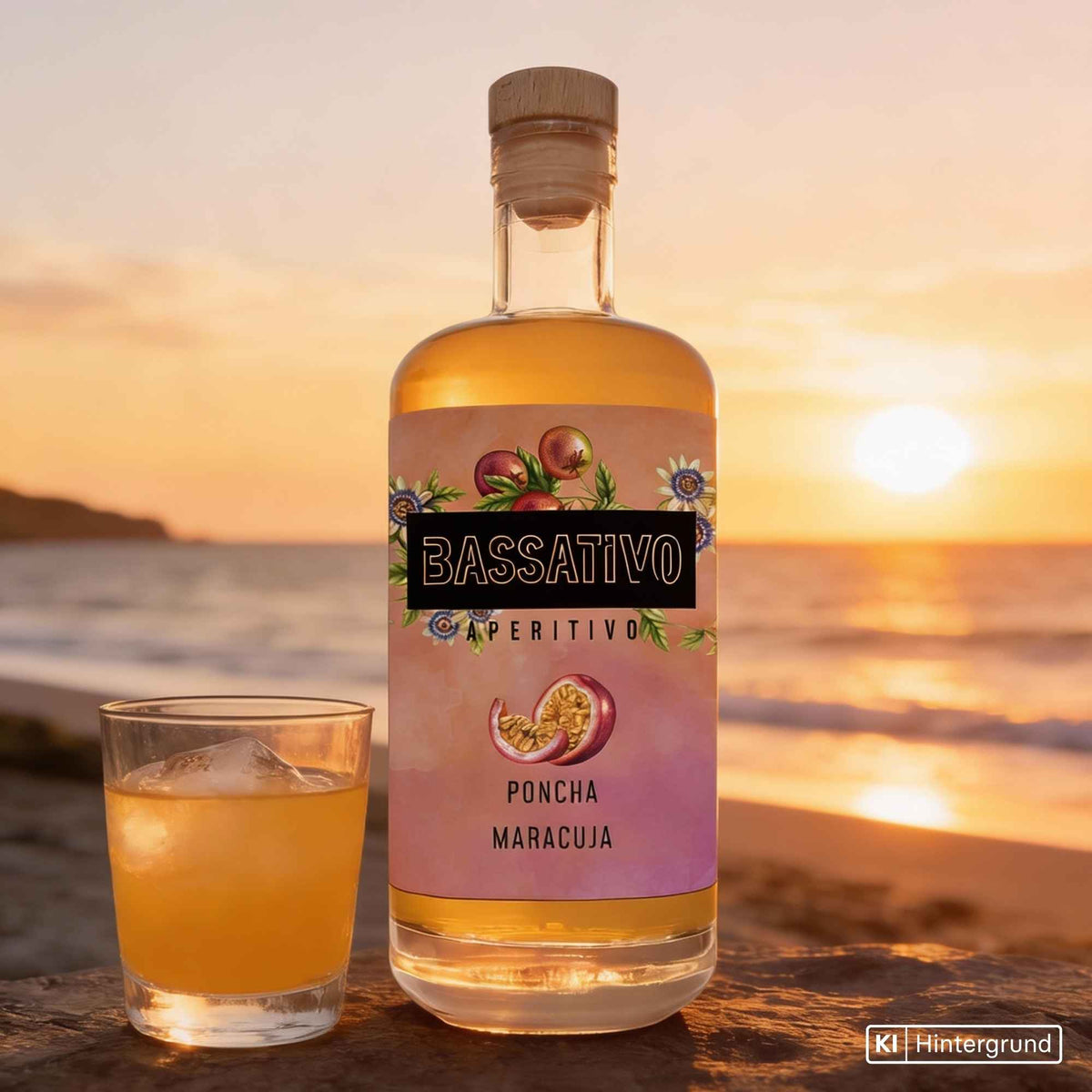 Große Flasche Poncha Maracuja von Spirits Lab Bavaria 