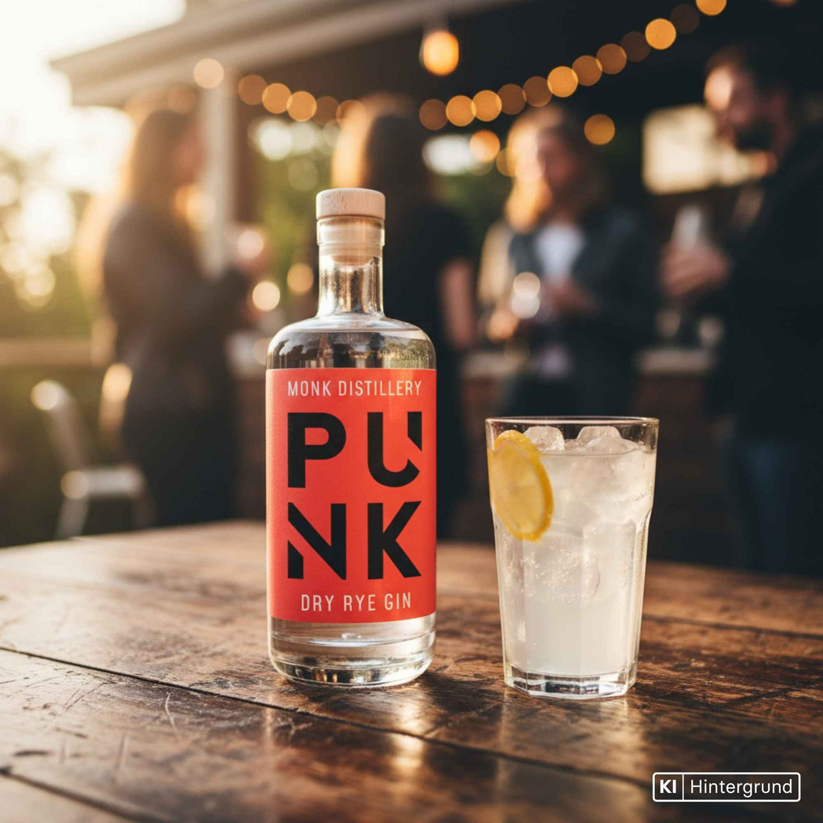 Große Flasche PUNK Dry Rye Gin von Spirits Lab Bavaria 