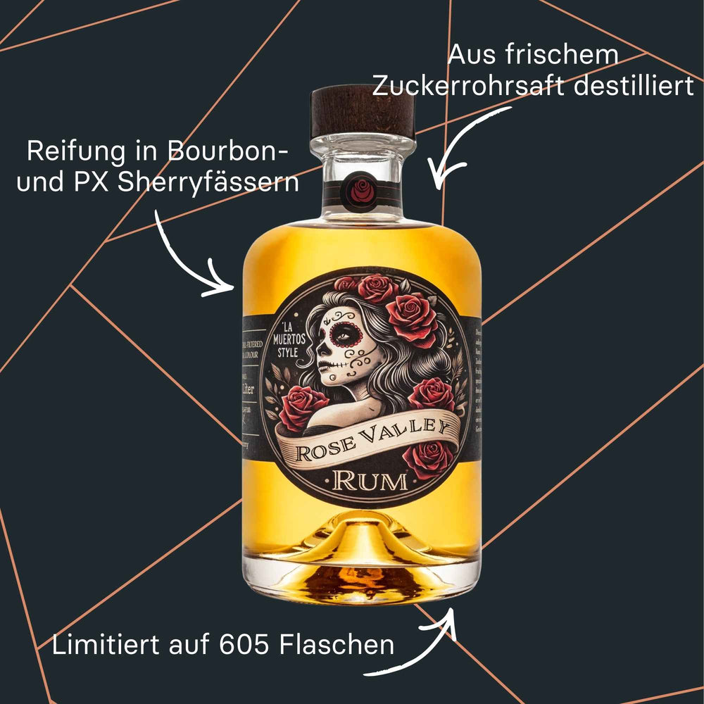 Flasche Rum la Muerta von Rose Valley