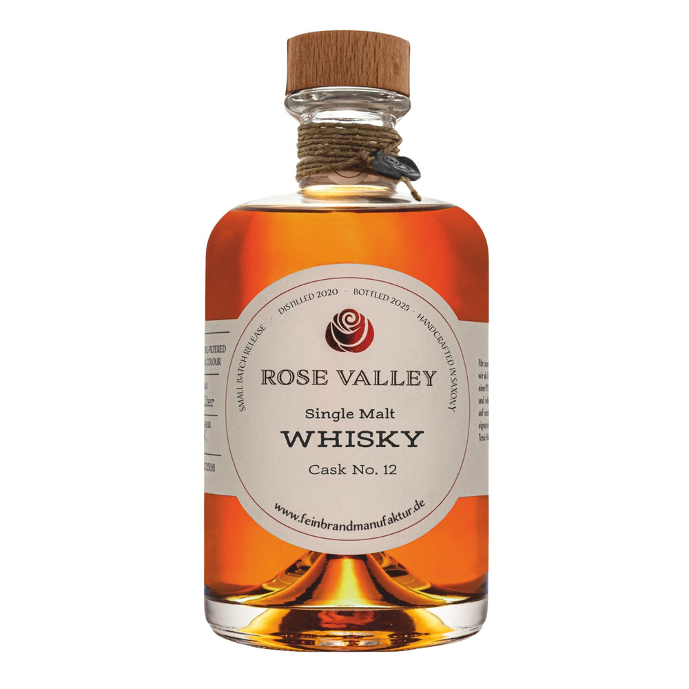 Flasche Rose Valley Cask No. 12 Single Malt Whisky - elegant & limitiert
