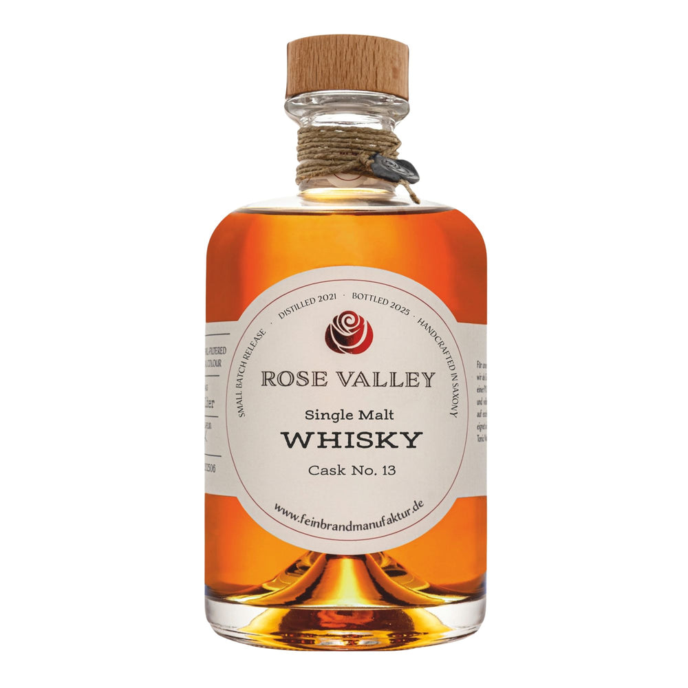 Flasche Rose Valley Cask No. 13 - Single Malt aus Orange-Wine-Fass mit fruchtigem Charakter
