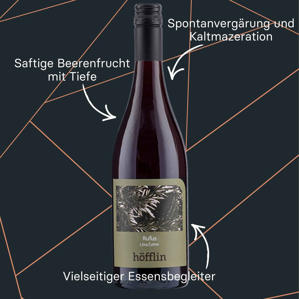 Flasche RUFUS Cuvée Löss Lehm vom Weingut Höfflin