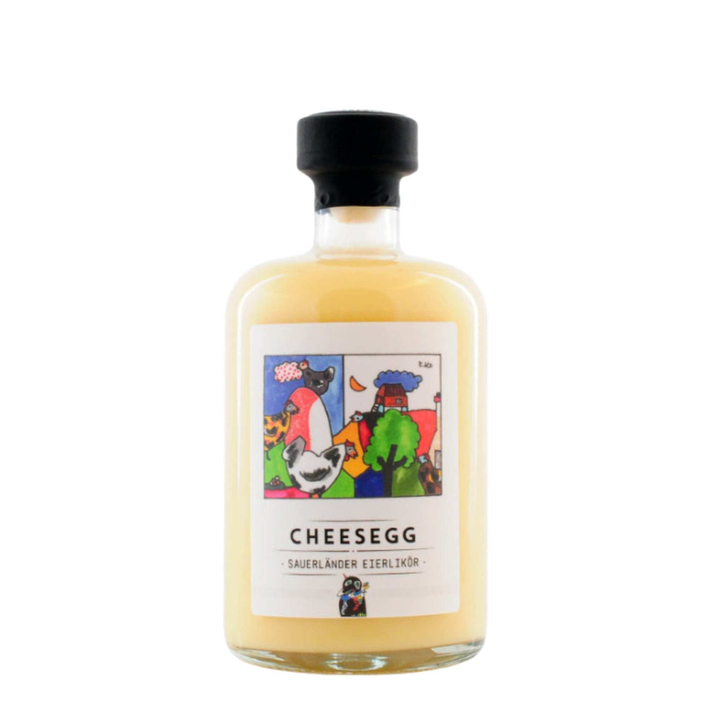 CheesEgg Eierlikör mit Cheesecake Aroma 0,5 l der Sauerländer Edelbrennerei