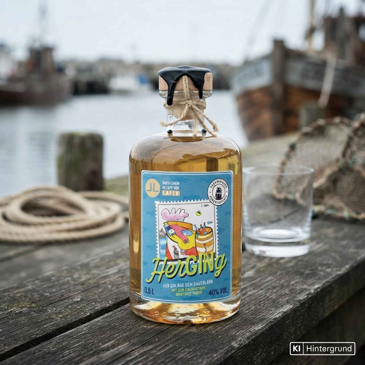 HerGINg Pökelhering Cask Reserve Gin der Sauerländer Edelbrennerei