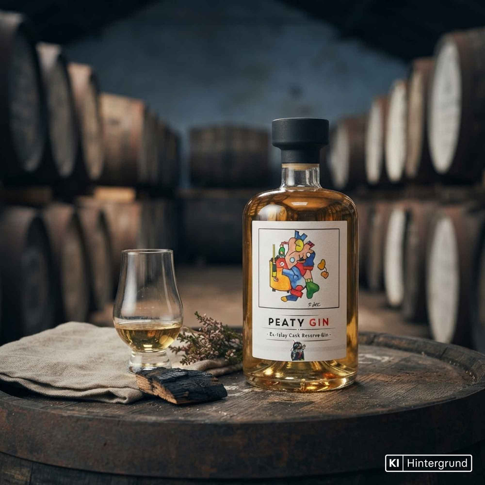 Peaty Gin Islay Cask Reserve Gin 0,5 l der Sauerländer Edelbrennerei