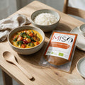 Ingwer Curry Miso von Schwarzwald Miso im Beutel, gelbliche Paste