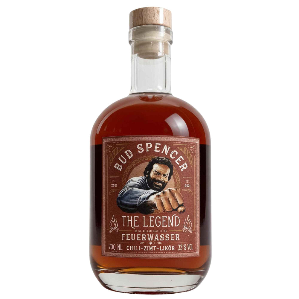 Flasche The Legend Feuerwasser von St. Kilian mit Zimt und Chili