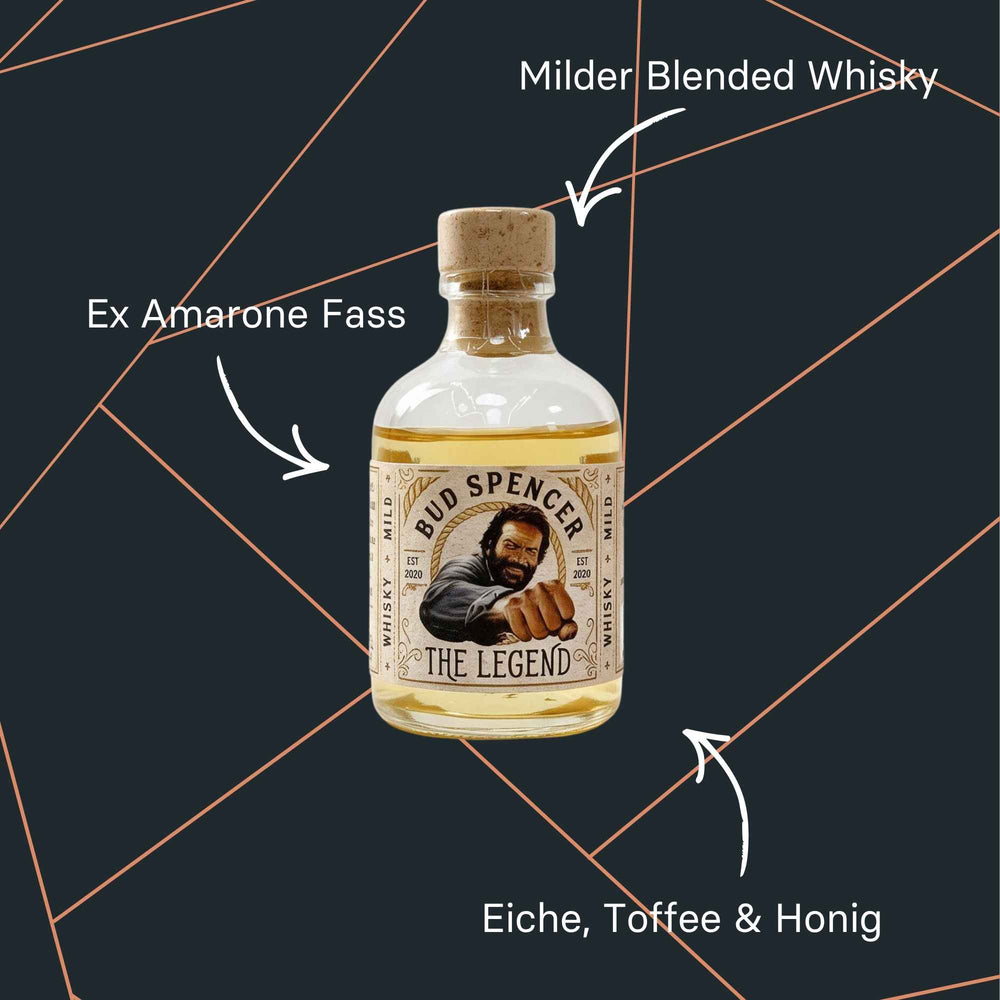 Flasche Bud Spencer The Legend Blended Whisky von St. Kilian