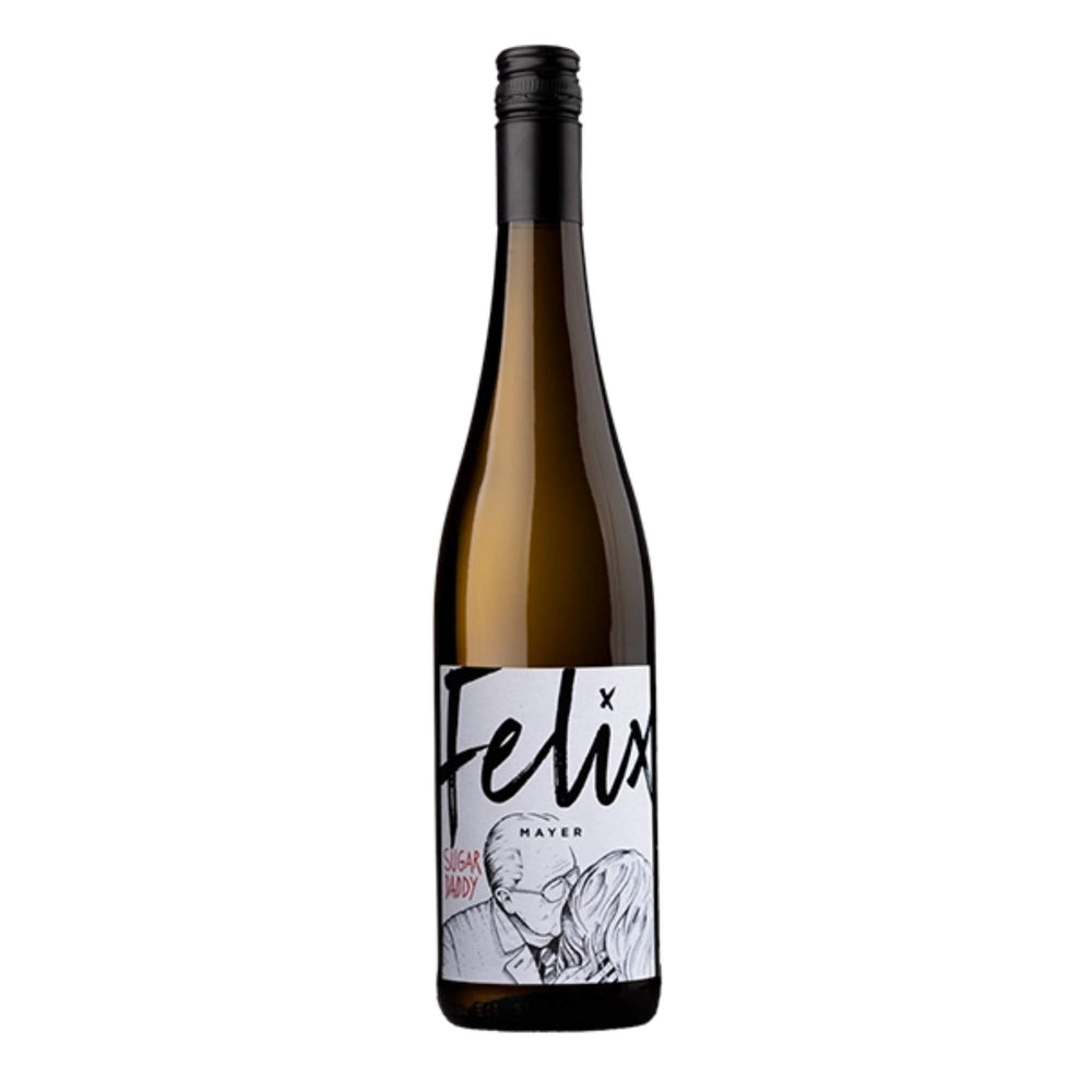 Sugar Daddy Weißwein Cuvée vom Weingut Felix Mayer in der Flasche - aromatisch, leicht